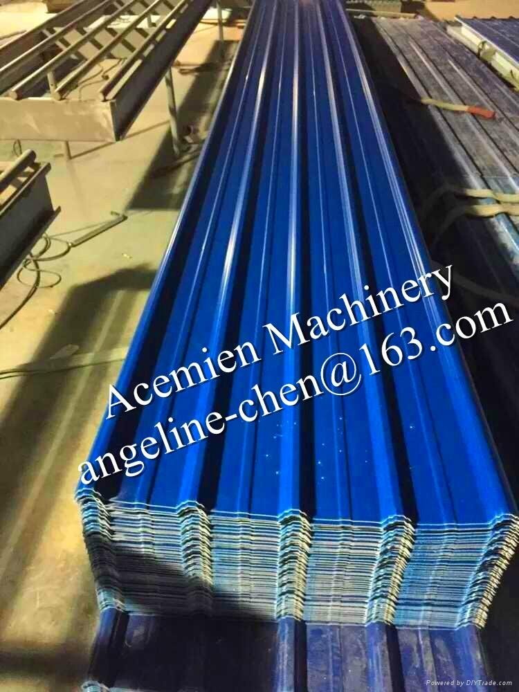 plastic PVC corrugated wave roof tile making machine production line 5