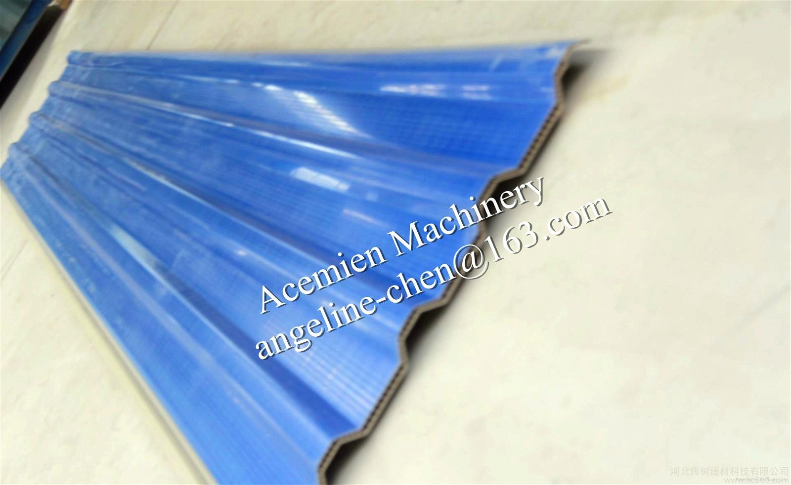 PVC hollow roof tile/roofing sheet making machine production line 4