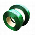 Green clear emboss PET strapping for paper packing 3