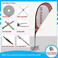 2015 Hot Sale Aluminum Teardrop Flag with Base