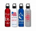 Aluminum sports bottle- BPA free 24 oz