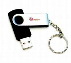  USB 2.0 Swing Drive with Keychain