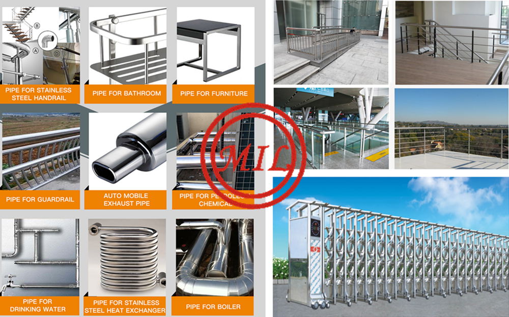 ASTM A554 STAINLESS STEEL TUBING APPLICATION