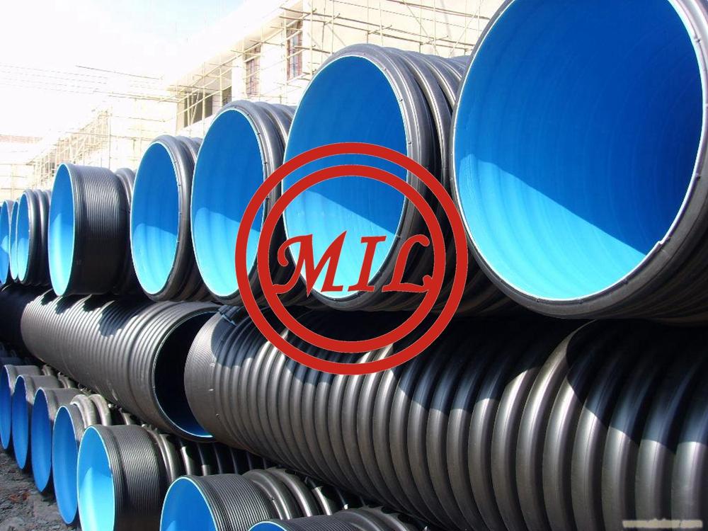 ISO 21138,EN 13476,EN 50086,DIN 16961 HDPE Double-Wall Corrugated Pipe 