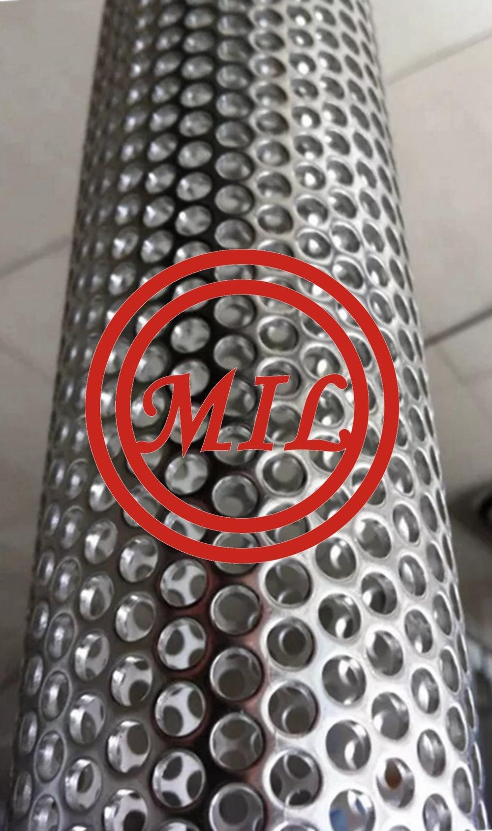 Stainless Steel Perforated Water Filter Pipe with Round Holes
