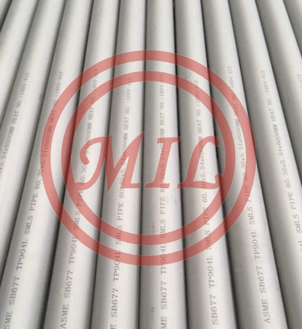 ASME SB677 UNS N08904  SUPER AUSTENITIC STAINLESS STEEL TUBE