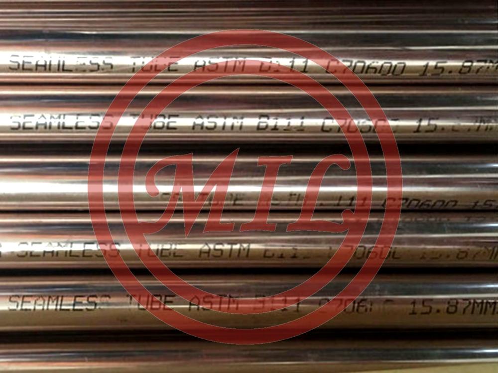 ASTM B111 O61 C70600（90/10) Cupro Nickel Tube Used for Boiler Heat Exchanger Air Condenser