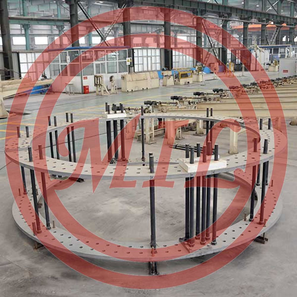 STEEL ANCHOR PLATE, EMBEDMENT RING PLATE, UPPER RING, LOWER RING, ANCHOR RING FOR WIND TURBINE FOUNDATION SYSTEM 
