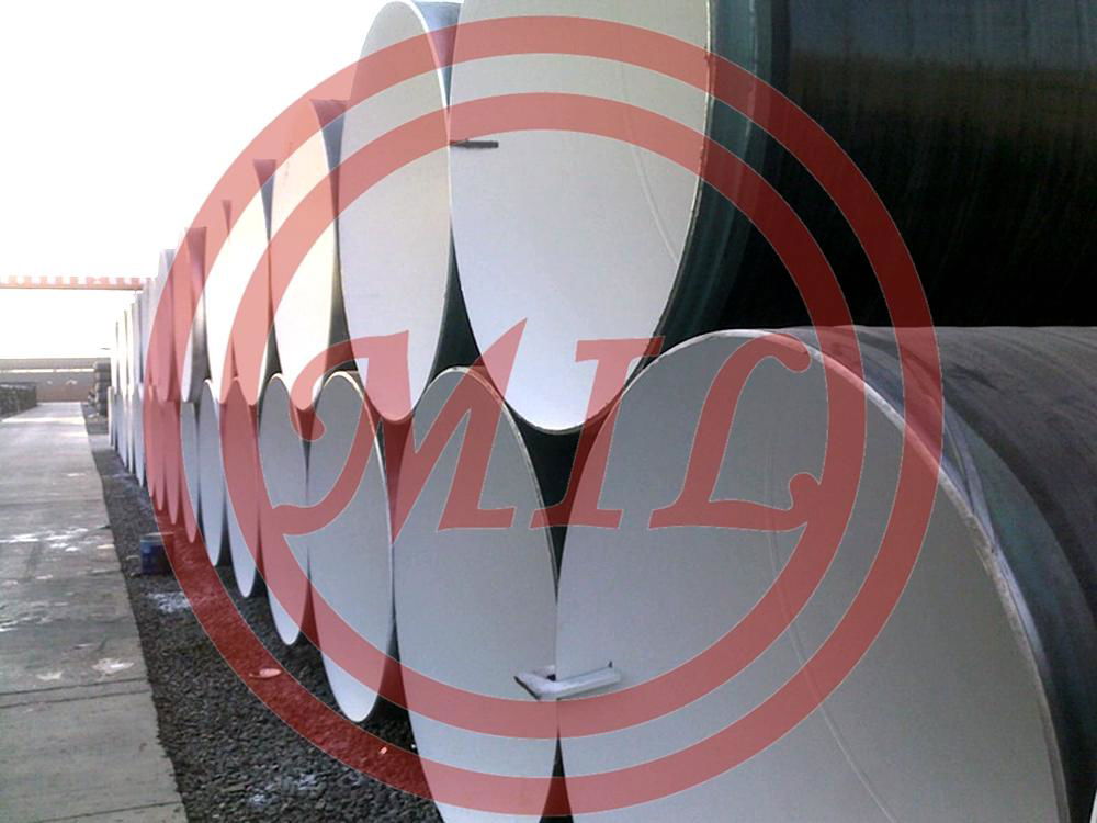 AWWA C205, DIN 2614, BS 534 Internal Cement Mortar Coating+ CSA Z.245.21, DIN 30670, ISO 21809-1, NFA 49-710, AWWA C215 3-Layer Polyethylene Coating 