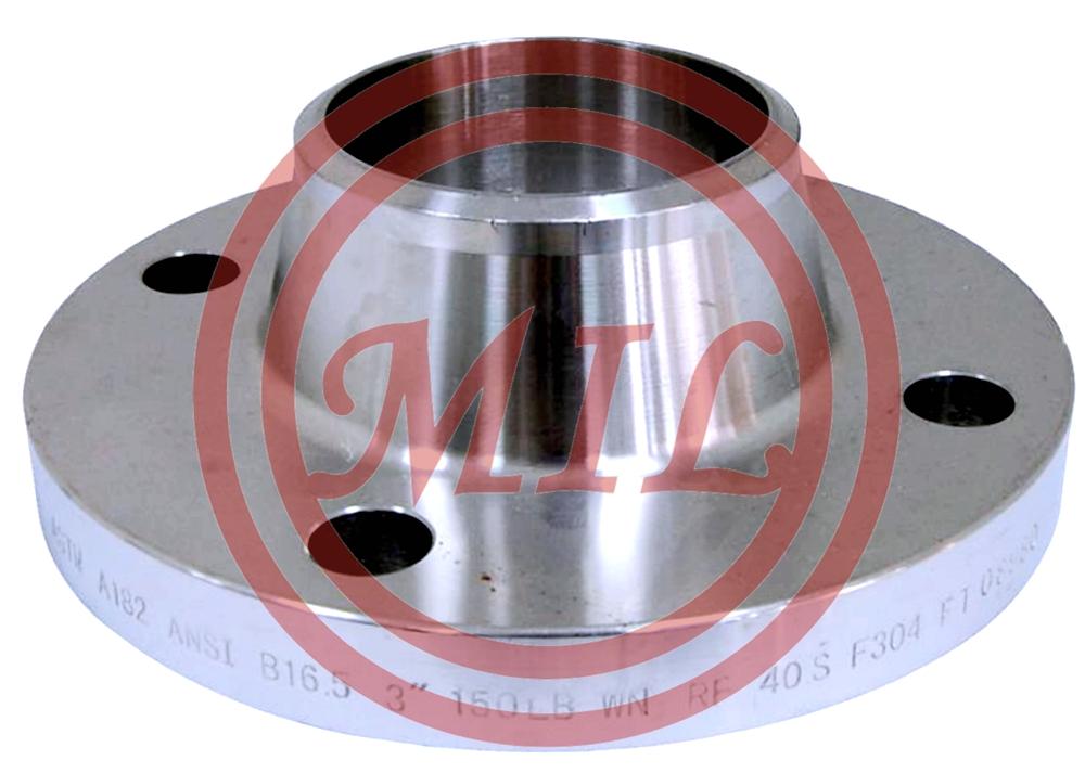 ASTM A182 ANSI B16.5 F304 Stainless Steel Weld Neck Flange