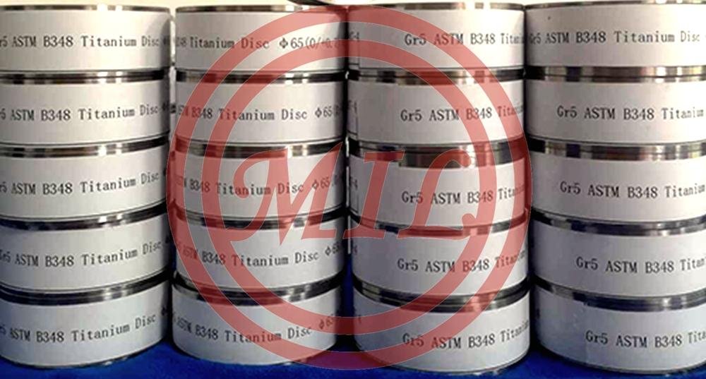 ASTM B348 Gr5 medical Titanium Disc