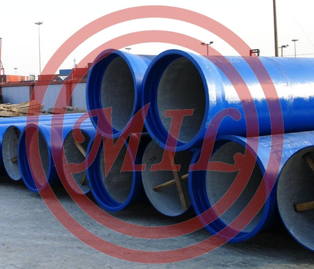 EN 10928/DIN 2880 Ductile iron and steel pipes for sewage have to be lined with an inner sulphate resistant cement lining 