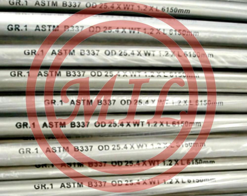 ASTM B337 Gr1 Titanium Tube