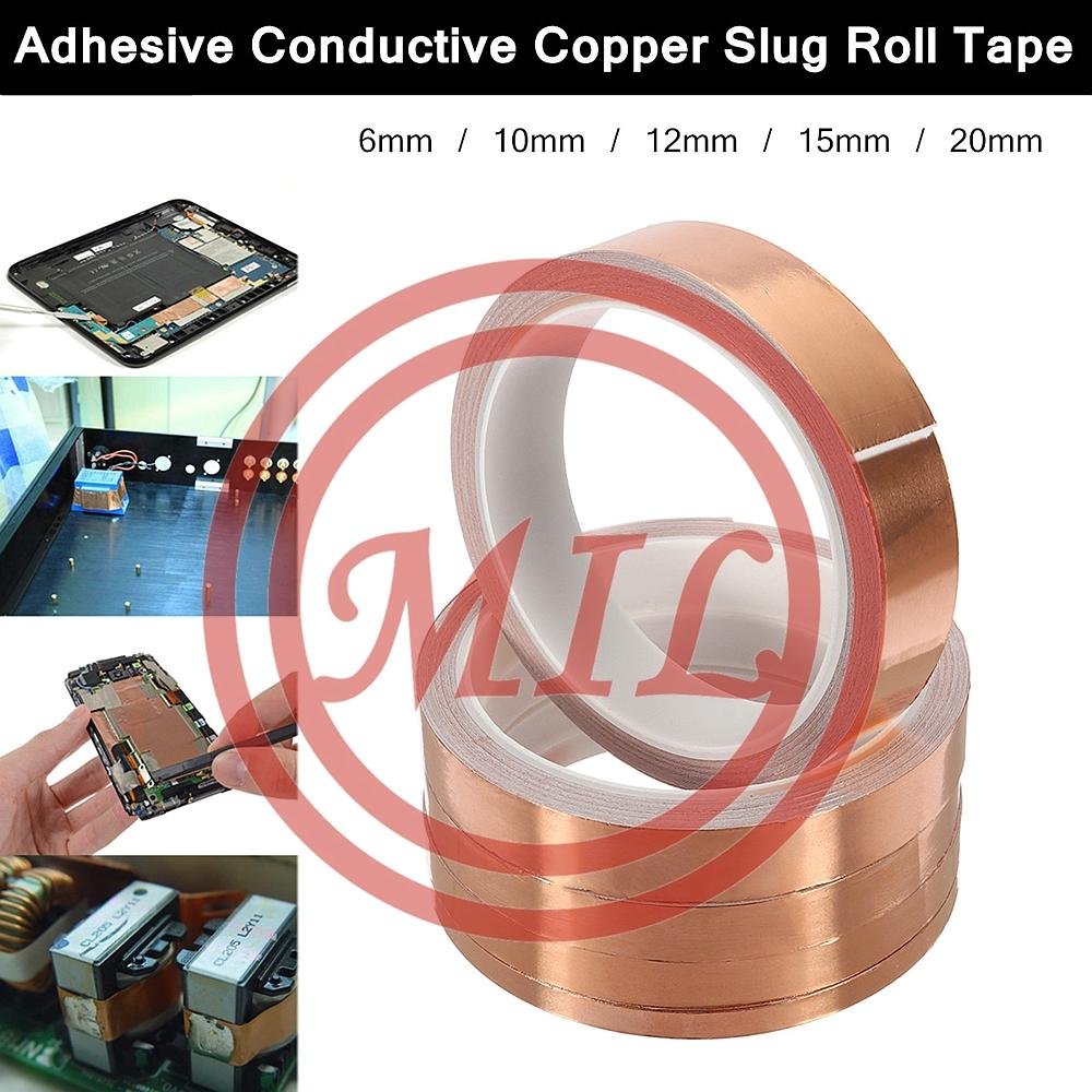Single-sided-Adhesive-Conductive-Copper-Foil-Tape-10m-6mm-10mm-12mm-15mm-20mm-Guitar-Pickup-EMI