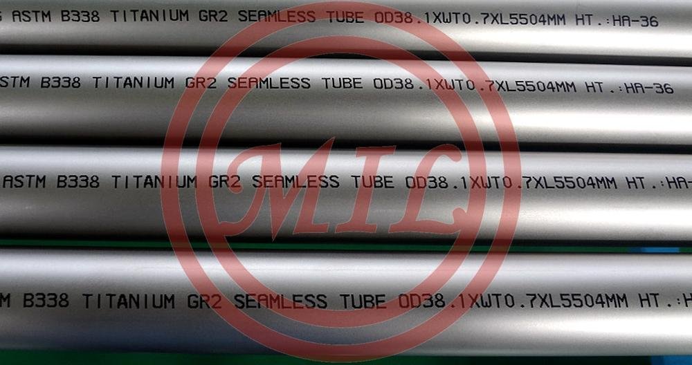 ASTM B338 Gr.2 Seamless Titanium Tube