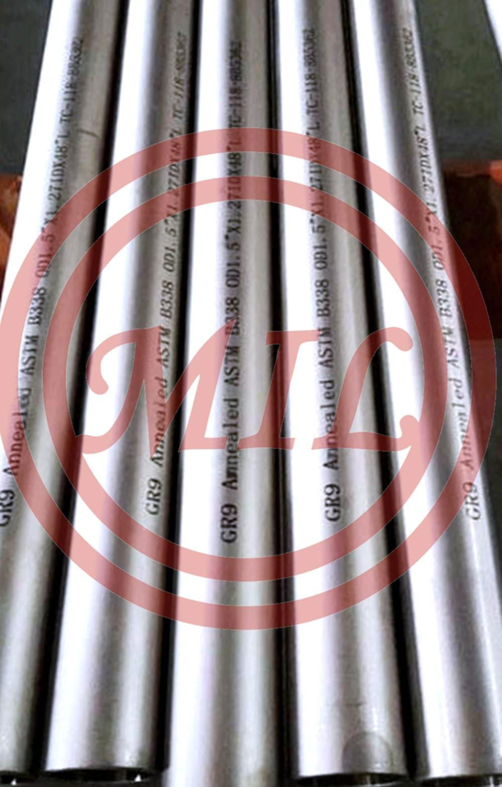 ASTM B338 GR. 9 ANNEALED TATANIUM TUBE