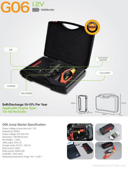 16500mAh jump starter 2