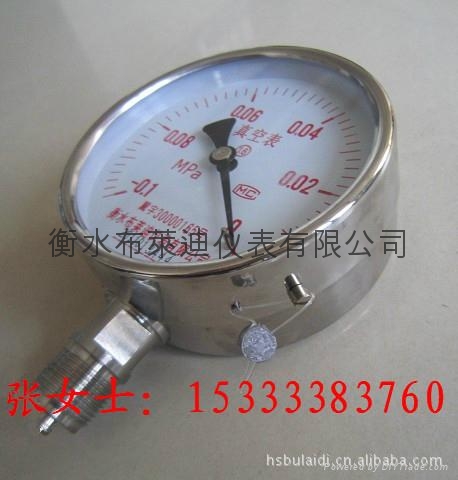 全不鏽鋼真空壓力表布萊迪直徑100 3