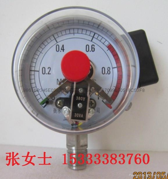 304全不锈钢电接点压力表直径100mm 5