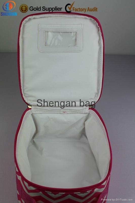 wave heat transfe printing 420D lunch bag cooler bag storage box 2