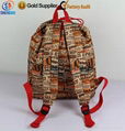 600D heat transfer printing soft rucksack kids backpack 4