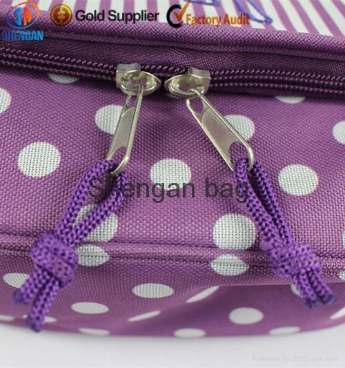 embroider logo dots printing wash bag cosmetic bag for promotion 4