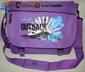 600D oxford colorful slik screen printing logo fashion school shoulder bag weeke