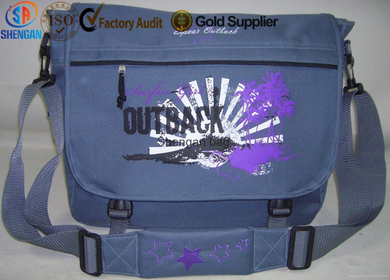 600D oxford colorful slik screen printing logo fashion school shoulder bag weeke 4