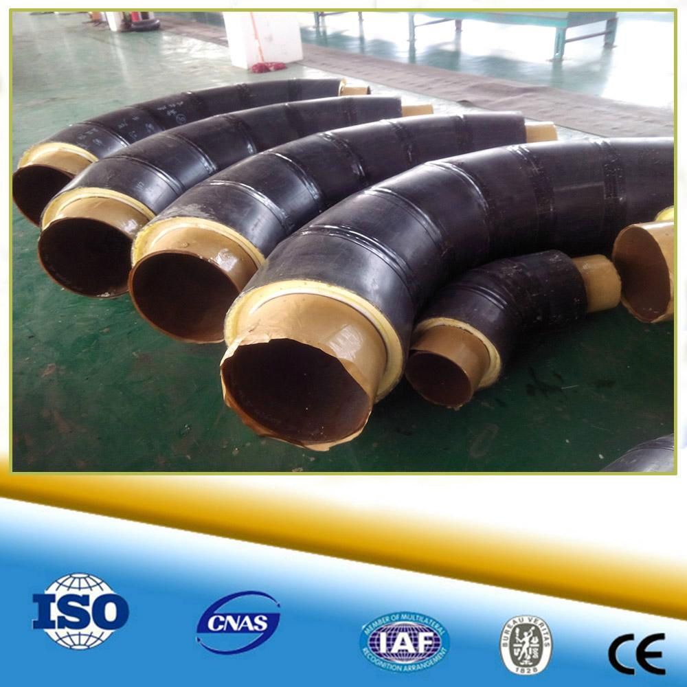 Polyurethane Insulation 60 Degree Elbow Pipe Fitting For Cold Supply