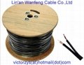China Hangzhou Manufacture High Quality Composite Cable Rg59+2c Coaxial
