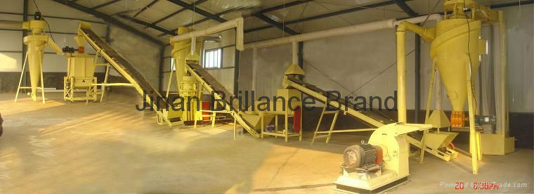 automatic production line biomass fuel wood pellet line