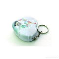 Heart shape mini candy tin with key ring 2