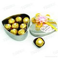 fancy chocolate heart tin packaging 4