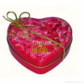 fancy chocolate heart tin packaging 5