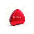heart shaped Valentine tin packaging box 2