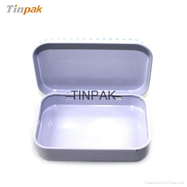 small hinged medical tin box supplier 4