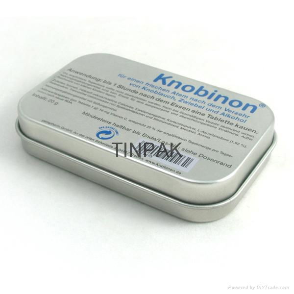 small hinged medical tin box supplier 3