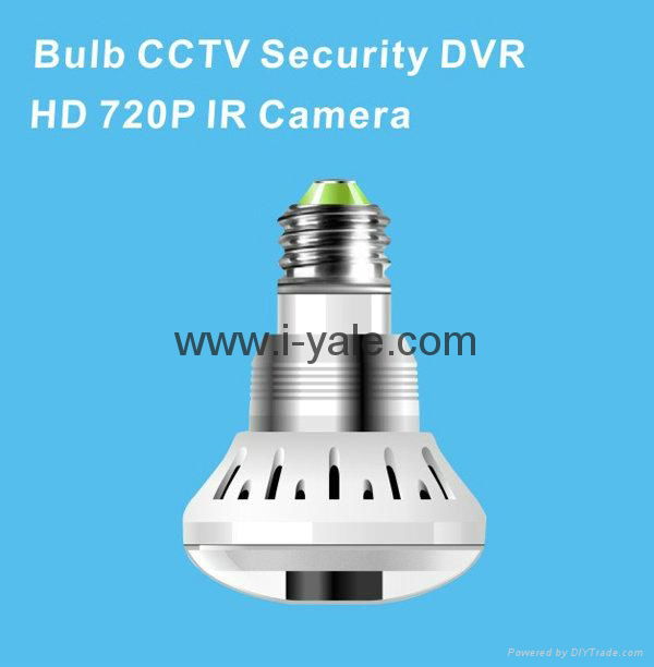 newest bulb cctv security DVR 720 IR camera