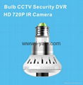 newest bulb cctv security DVR 720 IR