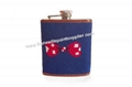 Bow Tie Needlepoint Flask