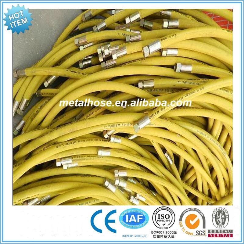 GB standard yellow compressed air rubber hose 5