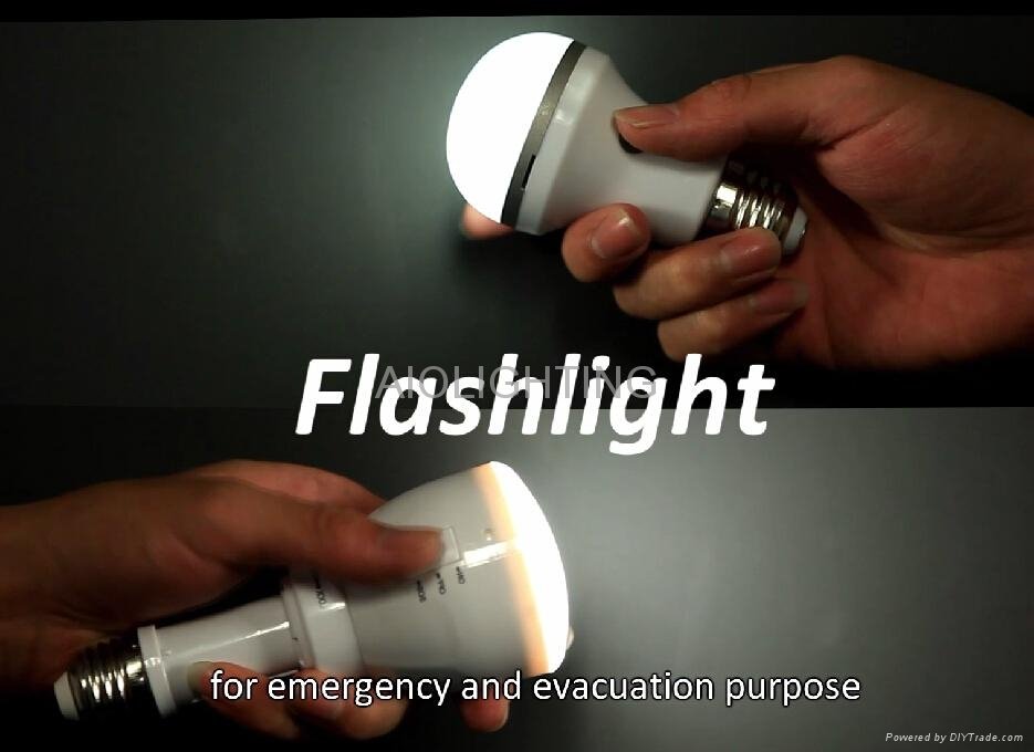 AIOLIGHTING 3W led bulb Smart emergency led light intelligent emergency light  4