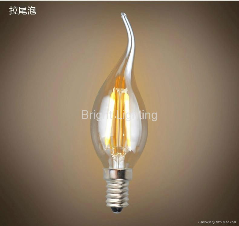 3 years warranty LED filament bulb with CE ROHS SAA　TUV 3