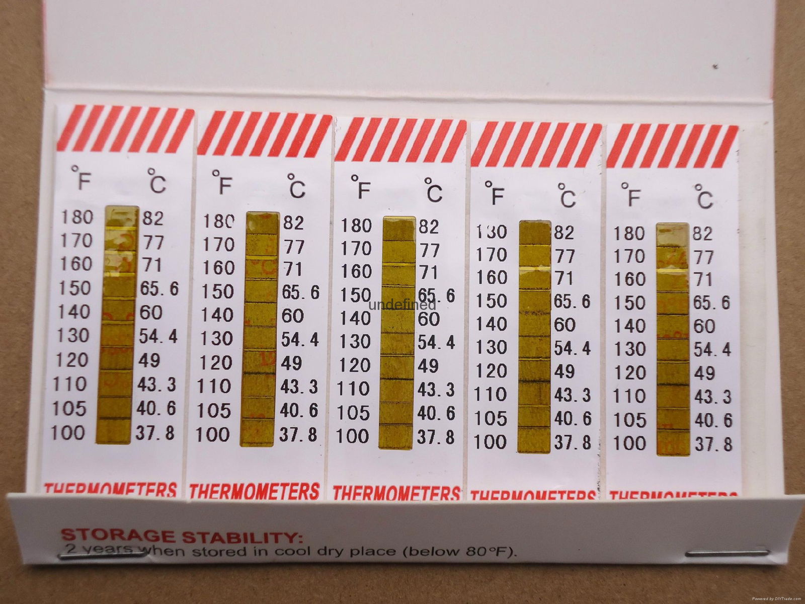  测温贴纸 温度标签 测温纸37.8-260℃ 5