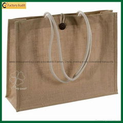 Large Delux Shopping Tote Jute Bag (TP-SP534)