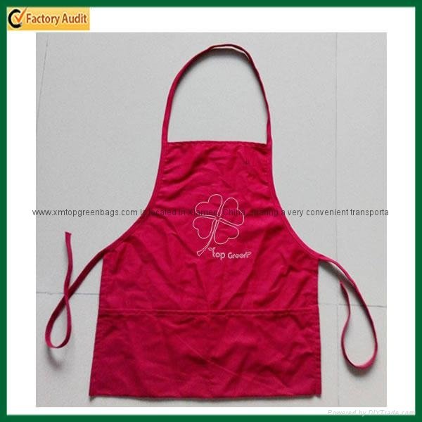 High Quality Red Cotton Apron with Adjustable Button (TP-0B023) 1