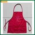 High Quality Red Cotton Apron with Adjustable Button (TP-0B023)