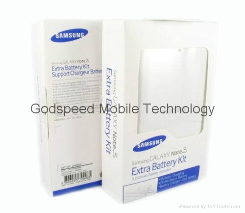 OEM SAMSUNG GALAXY NOTE 3 N9000 N9005 EXTRA BATTERY KIT USB BATTERY CHARGER 1