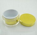 2oz  60mls  plastic electroplated  cosmetic jar jar  1