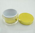 2oz  60mls  plastic electroplated  cosmetic jar jar 